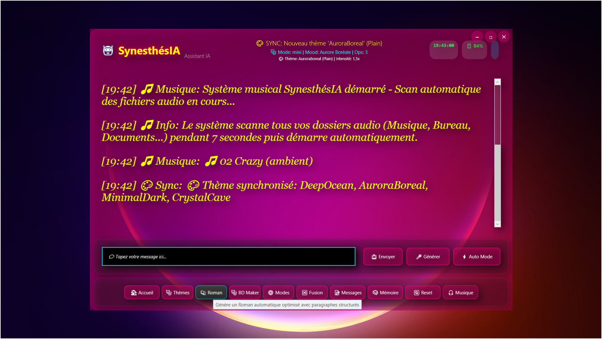 SynesthésIA Interface